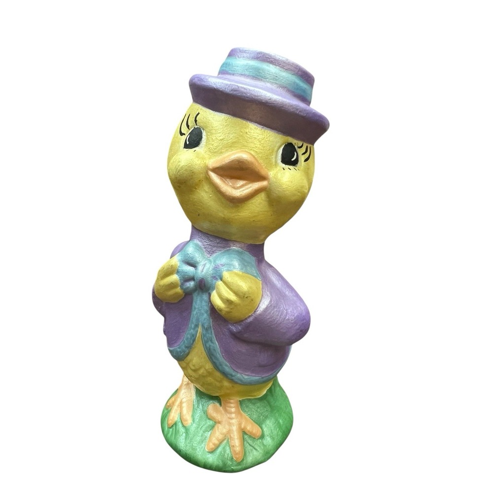 Vintage Hobbiest Anthropomorphic‎ Duck Duckling with Hat & Bow Tie Spring Easter